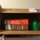 Totally normal to keep your Girl Scout cookies hidden in a box, on a shelf in the laundry room, right?